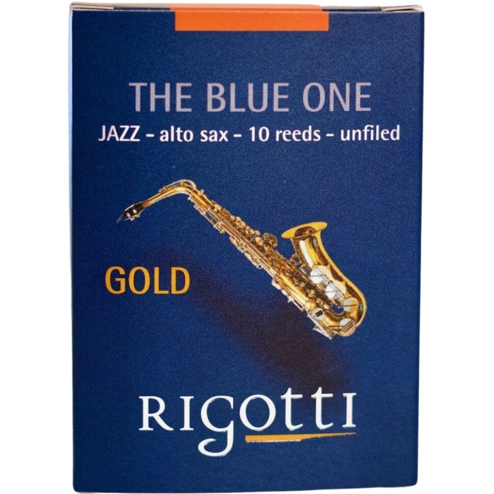 Palhetas para Saxofone Rigotti Alto de Bambu  Jazz Gold 2.5