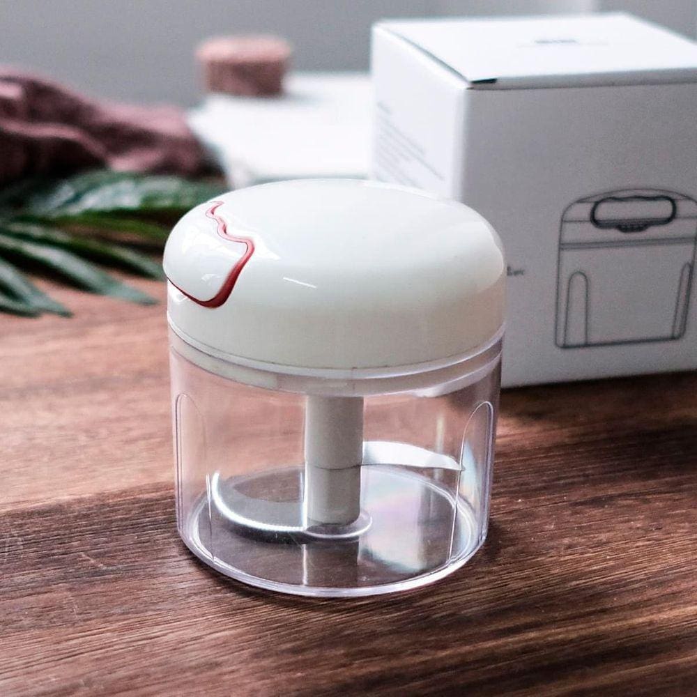 Mini Moedor Manual Alho Cebola Sem Fio Usb Processador 200Ml