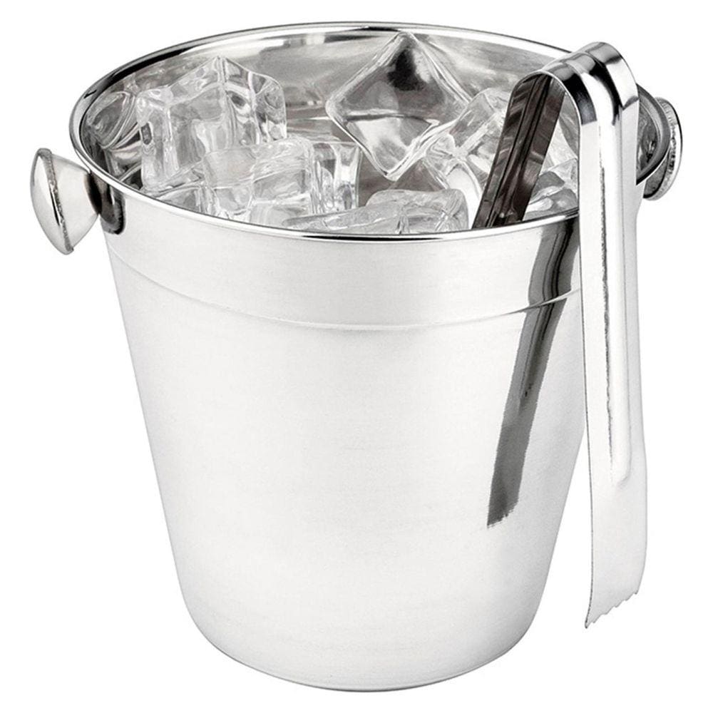 Balde de Gelo 900 ml com Pegador em Aço Inox Hauskraft