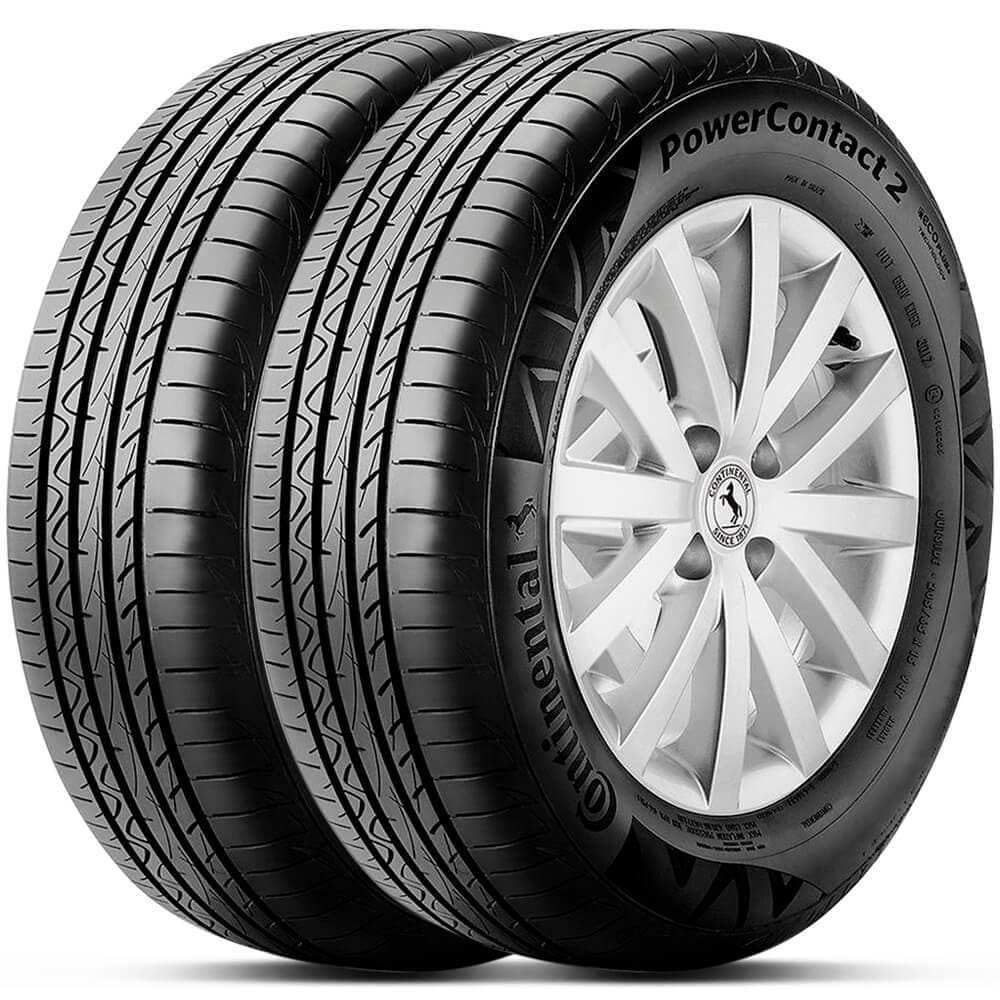 Kit 2 Pneu Continental Aro 16 205/60r16 92h Powercontact 2