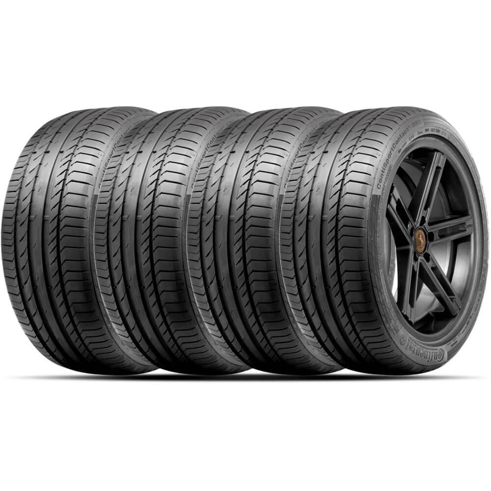 Kit 4 Pneu Continental Aro 18 255/45r18 99w Sport Contact 5