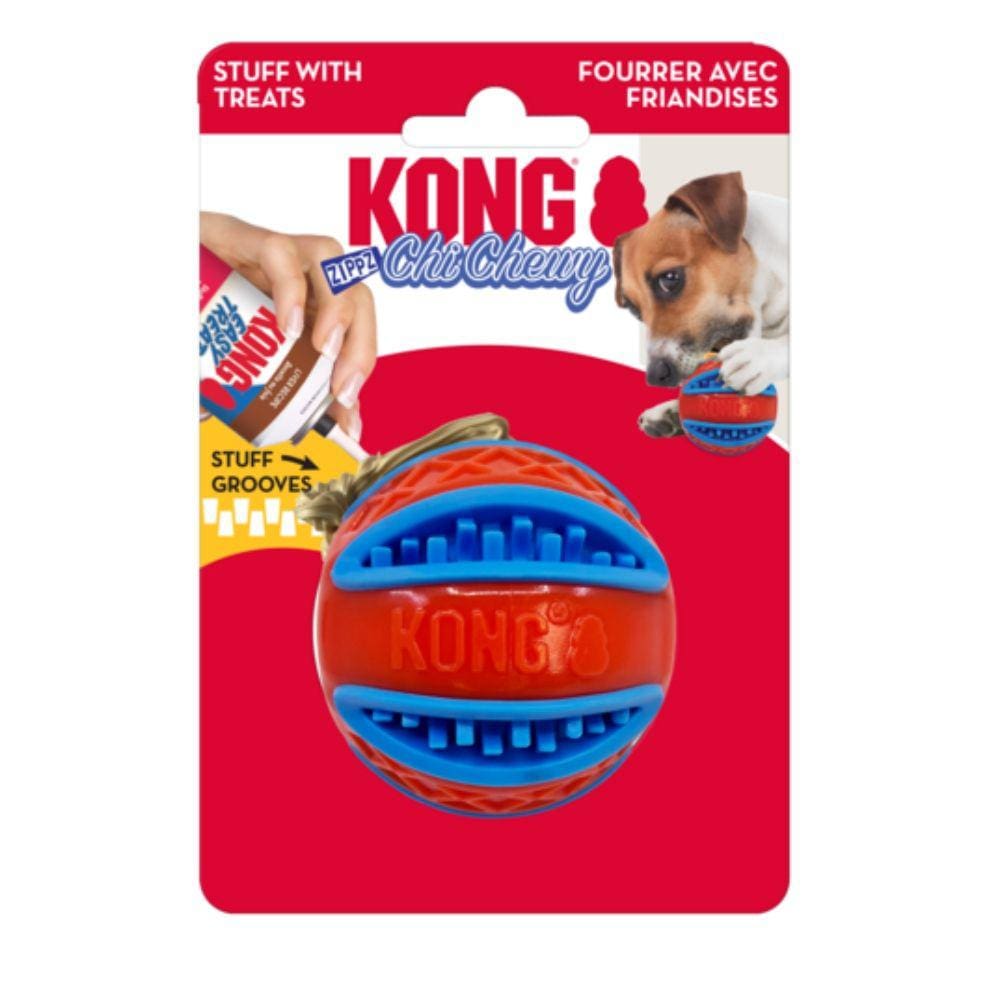 Brinquedo Mordedor Kong Chichewy Zippz Ball Para Cães Grande