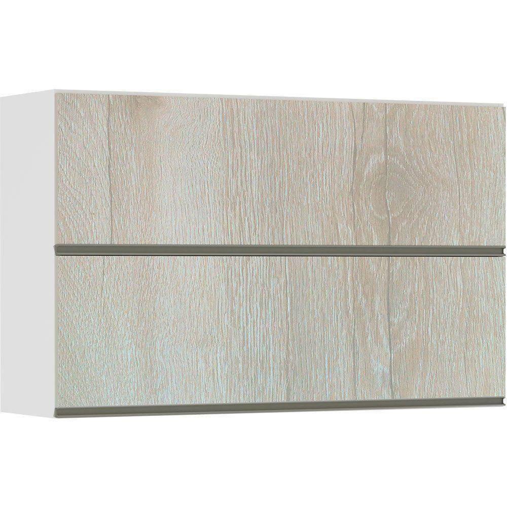 Armário Basculante Duplo 120cm 2 Portas Branco Polar