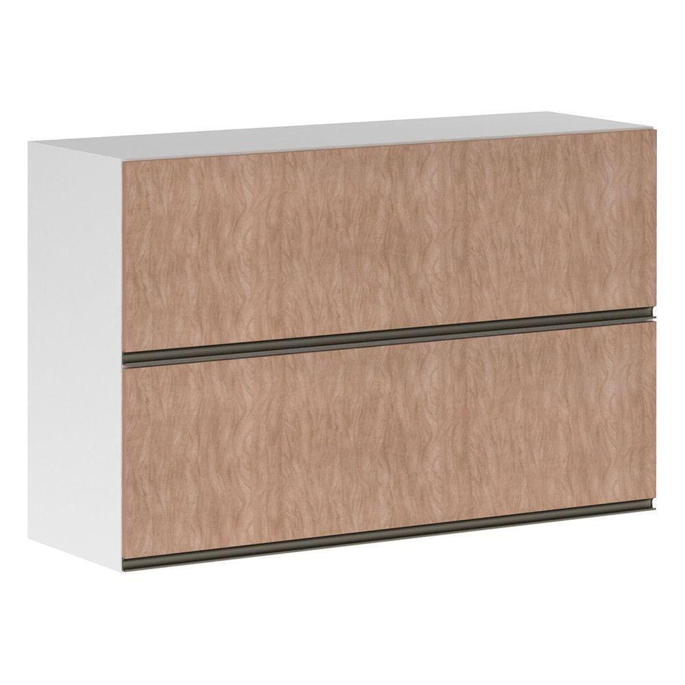 Armário Basculante Duplo 120cm 2 Portas Branco Polar