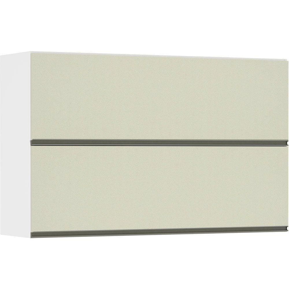 Armário Basculante Duplo 120cm 2 Portas Branco Polar