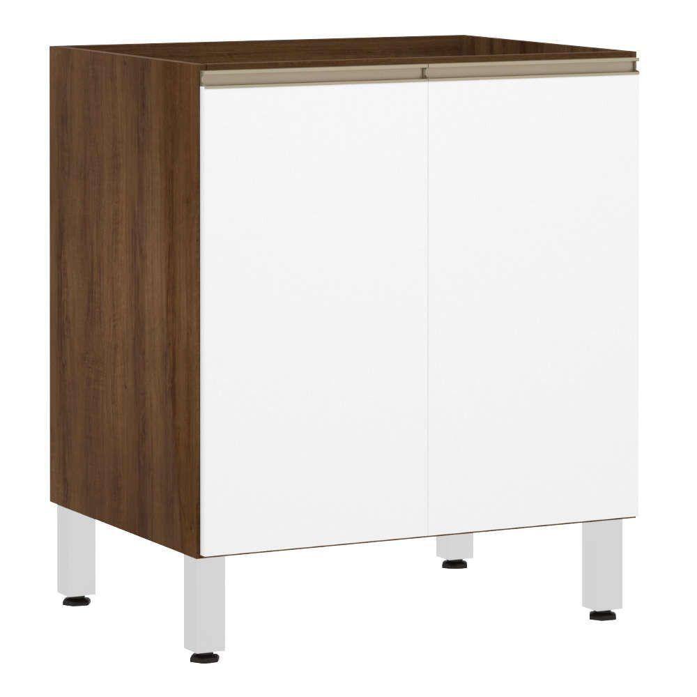 Balcão Sem Tampo 70cm Jade Com Branco