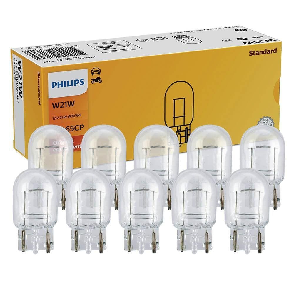 Kit 10 Lâmpada Philips Standart 21w 12v W3x16d Acessório