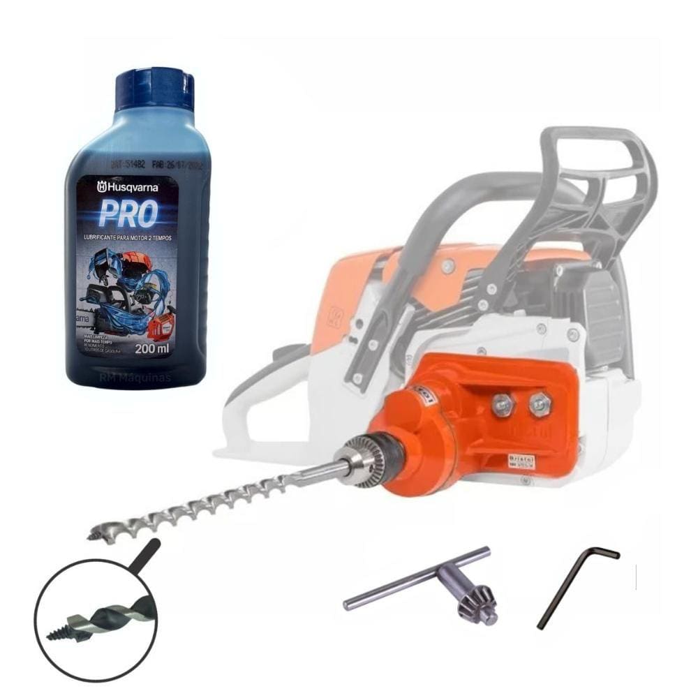 Furadeira Para Motosserras Buffalo BF62 2T Plus Com Óleo 2T