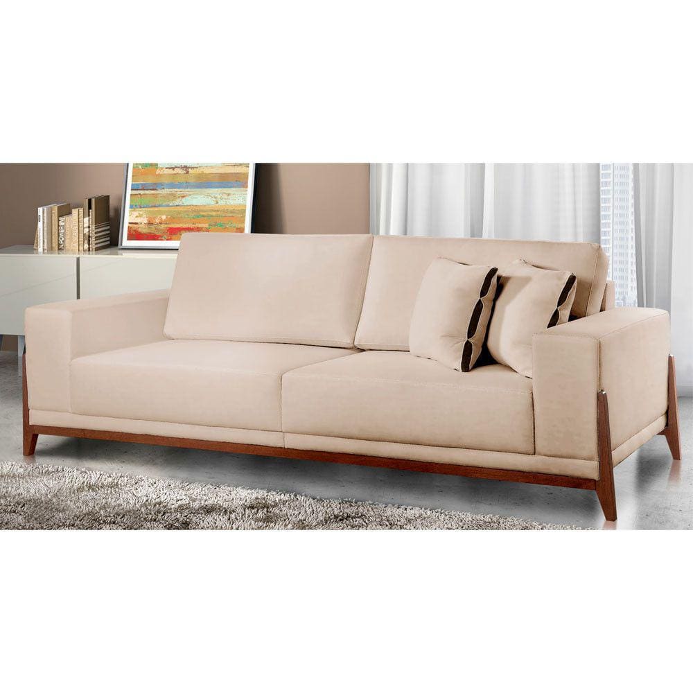 Sofá Fixo Magnus 4 Lugares Luxo 230cm Castellar Móbile