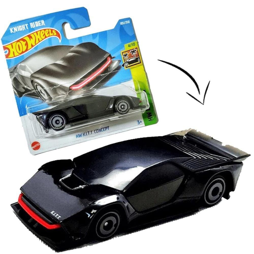 Hot Wheels Knight Rider K.I.T.T. Concept Preto Colecionável