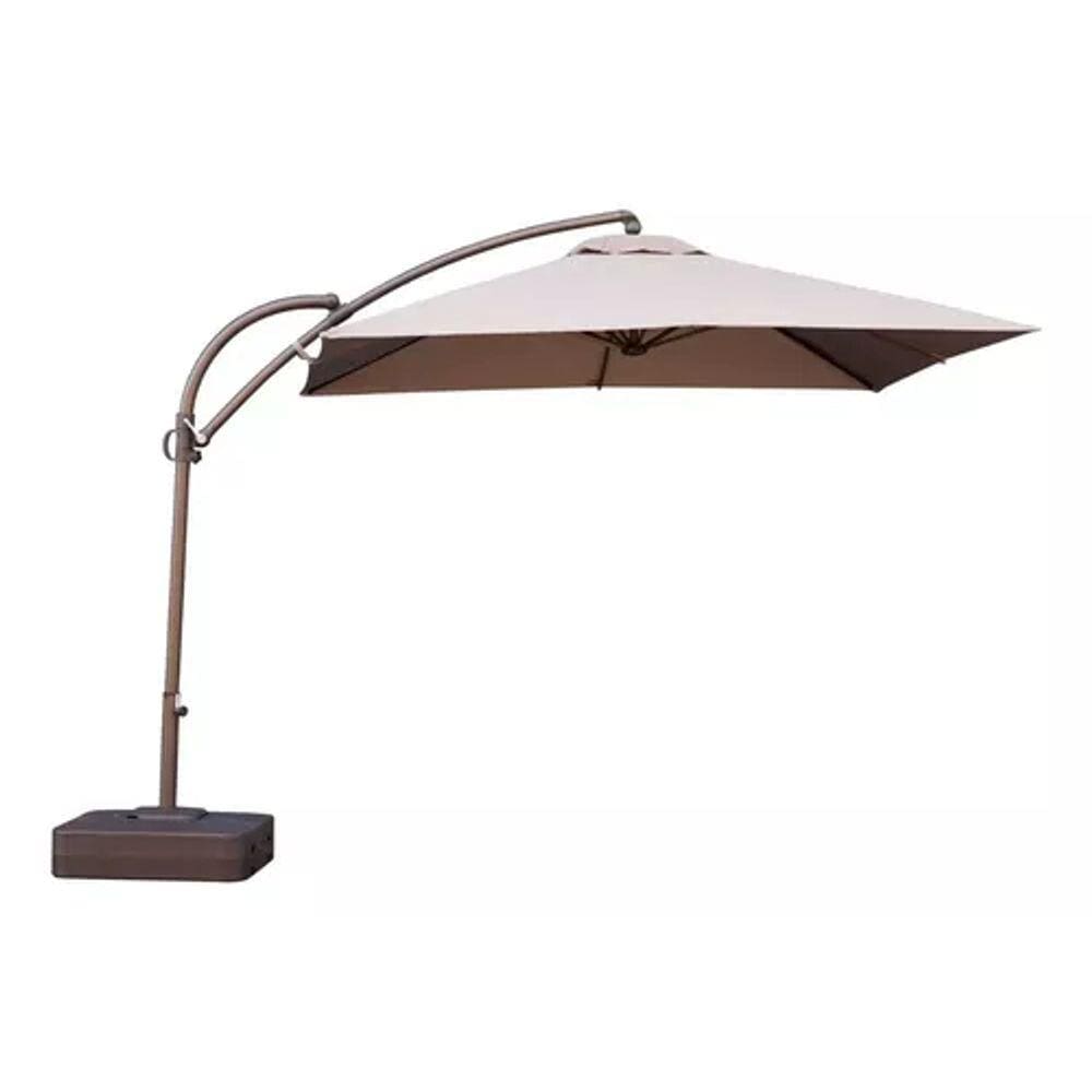 Ombrelone Lateral Guarda-sol Quadrado 270x20cm Base - Deluxe