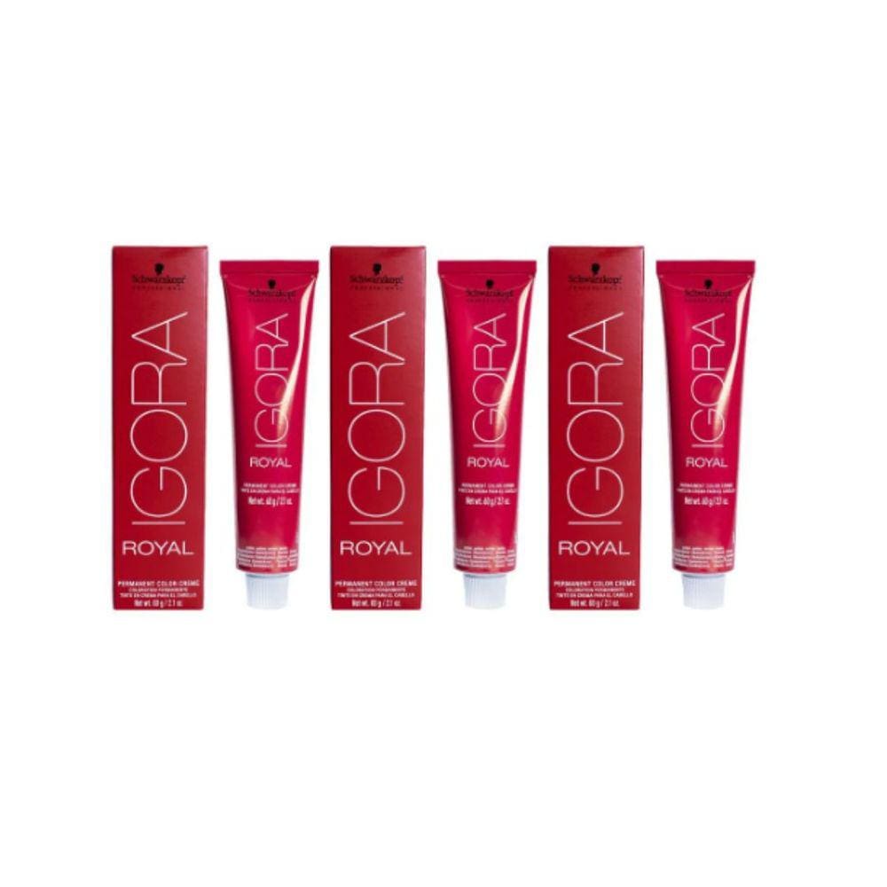 Coloração Schwarzkopf Igora Royal 60g - Cor 8-77 Louro Claro Cobre Extra