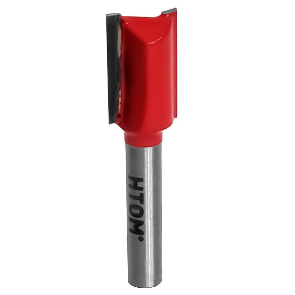 Fresa Reta 1/2 Pol. Haste 1/4 Corte Duplo Metal Duro Tupia