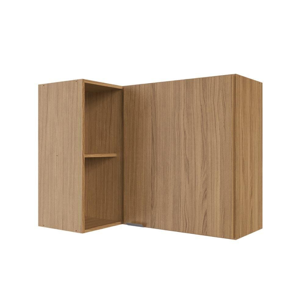 Armário Aéreo de Canto em MDF com 1 Porta Hera Decibal Naturalle