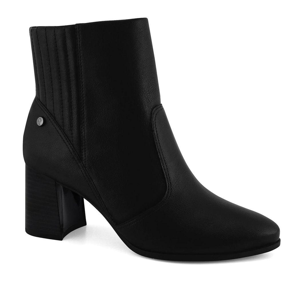 Bota Cano Curto Salto Alto Básica Elástico Ramarim 2395121