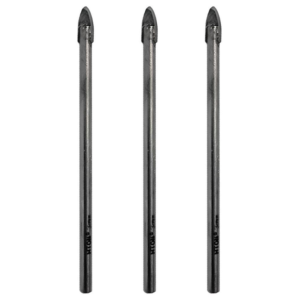 Kit 3 Brocas Para Vidro 3Mm Porcelanato Cerâmica Metal Duro