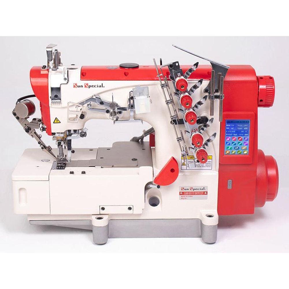 Máquina Costura Industrial Galoneira Plana SS5500D-01CB-UT-ET-1364PR-SU - Sun Special