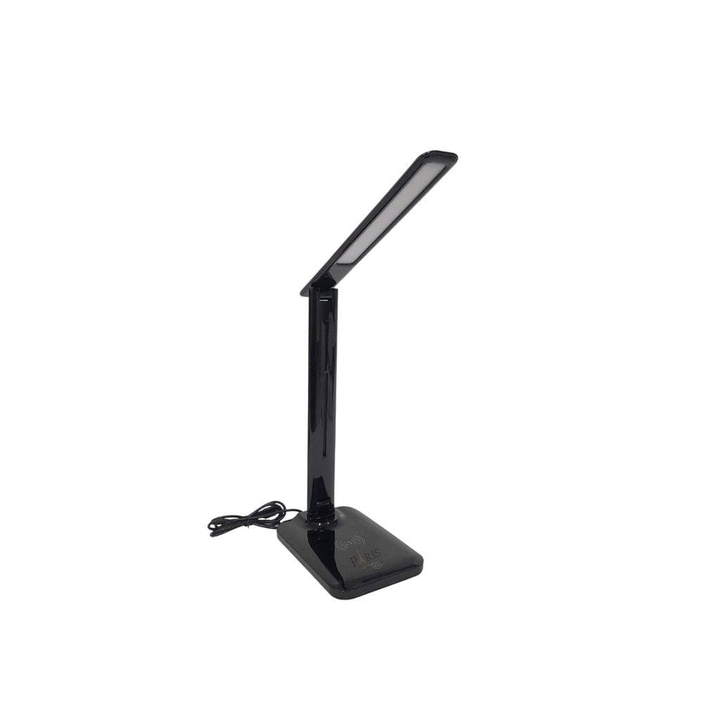 Luminária de Mesa Charger Preto Led 10W 33cm com Carregador sem Fio