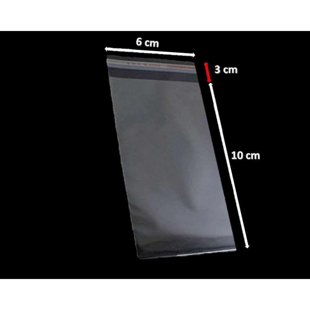 Saco Adesivado 6x10 Saquinho Plástico Transparente 500 Un.