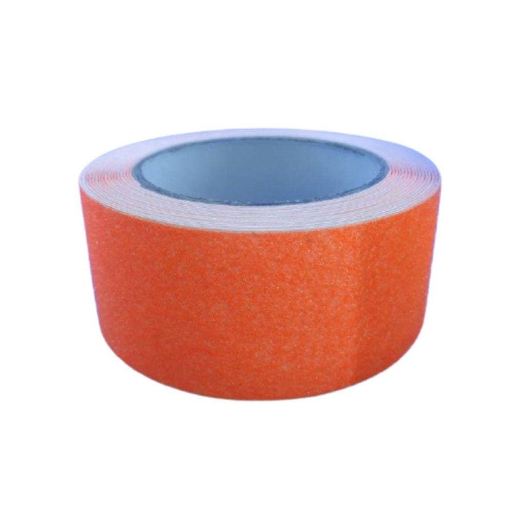 Fita Antiderrapante Laranja Fluorescente Cod 8617 50Mmx5m