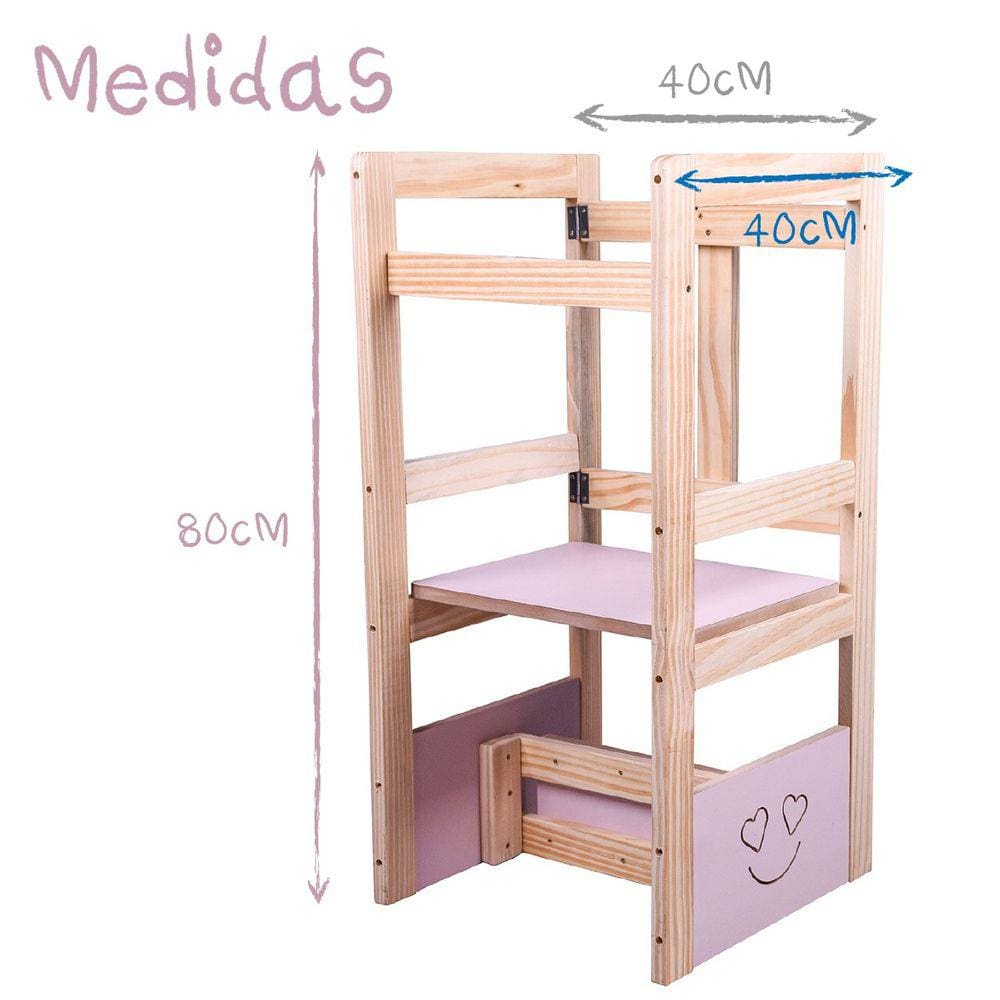 Torre De Aprendizagem Montessoriana Regulagem De Altura 4x1