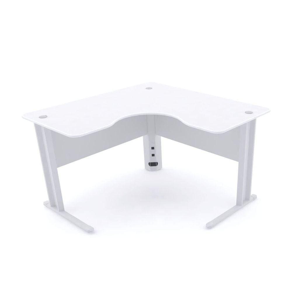 Mesa Estação de Trabalho em L Maxxi Branco