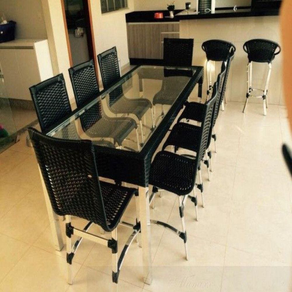 Conjunto de Cadeiras e Mesa de Jantar Haiti Trama