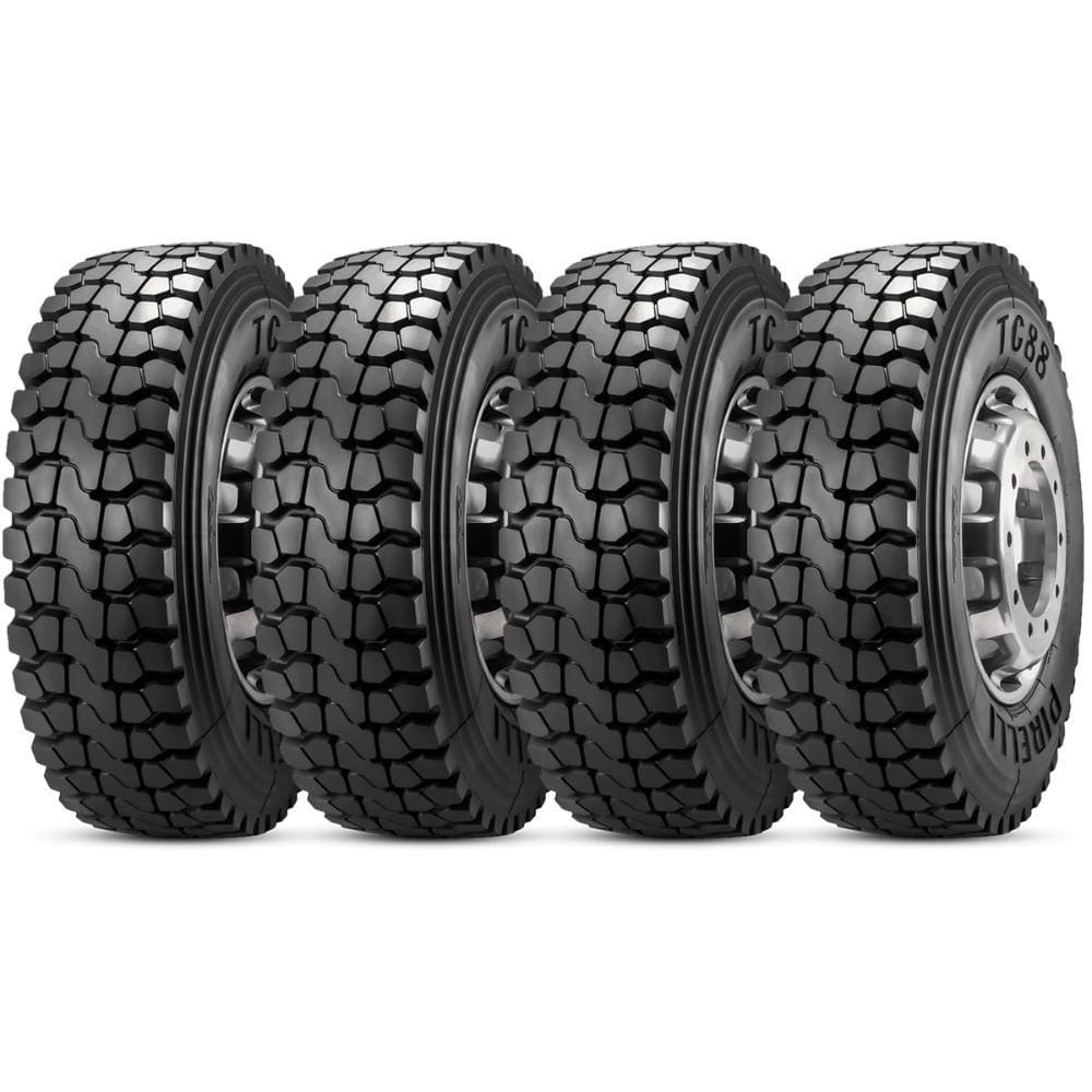 Kit 4 Pneu Pirelli Aro 22.5 295/80r22.5 152/148l Tl M+s Tg88