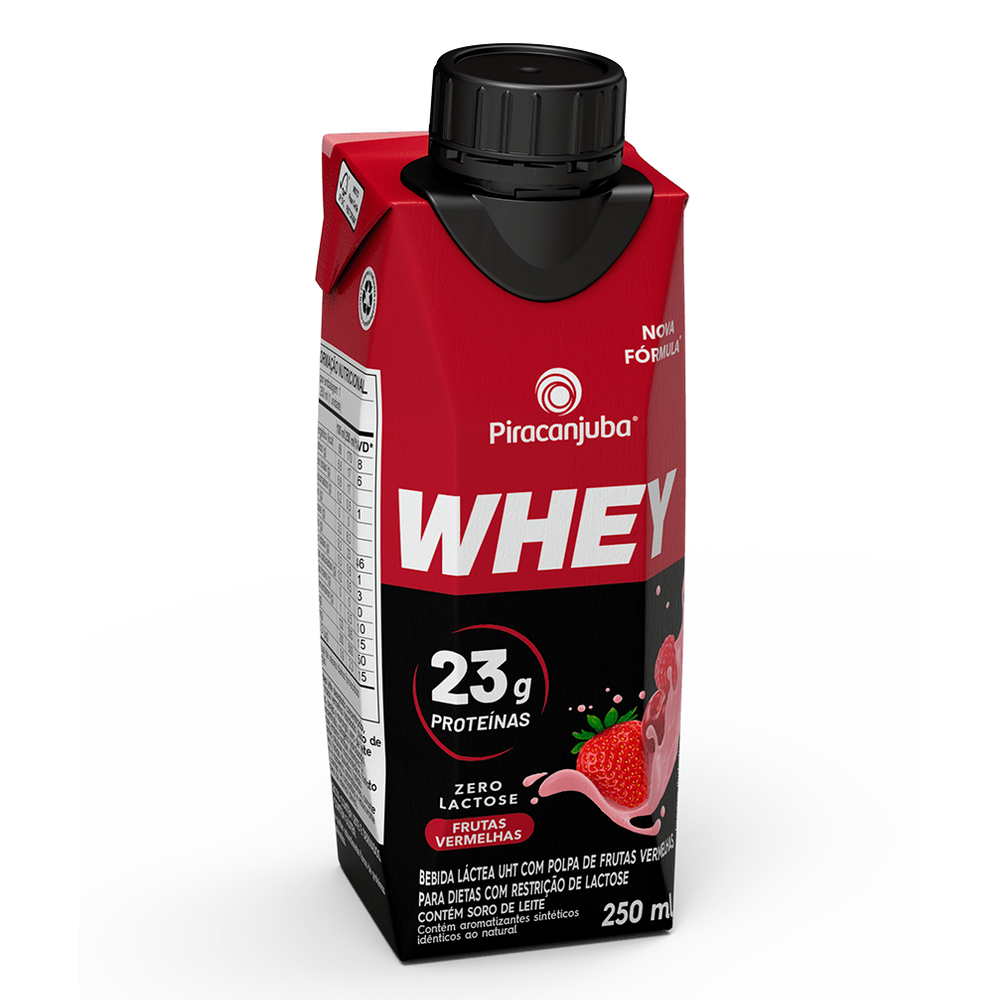 Bebida Láctea com Whey - 250ml - Zero Lactose - Piracanjuba