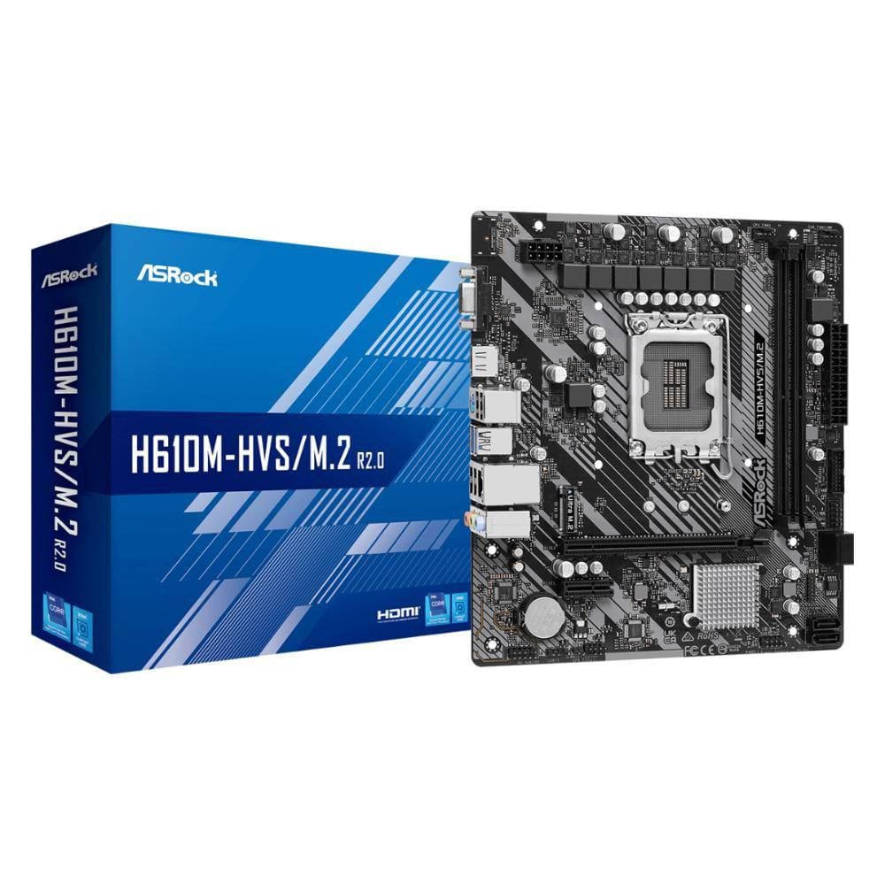 ASRock H610M-HVS/M.2 R2 (LGA 1700 DDR4 3200 OC) - Chipset Intel H610 - USB 3.2 - Slot M.2 - mATX
