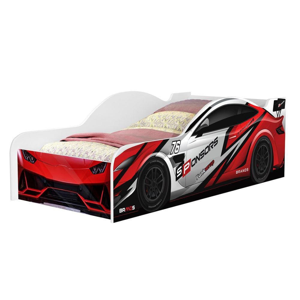 Caminha de Carro Esportivo de Corrida Vermelho