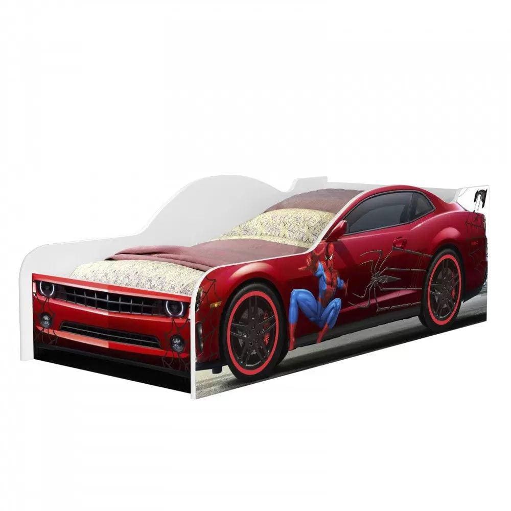 mini cama carro homem aranha