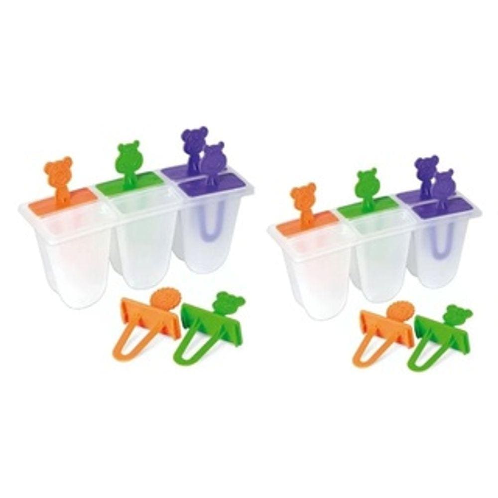 2 Formas Para Sorvete Picolé Para 12 Picolés Modelo Bichinho