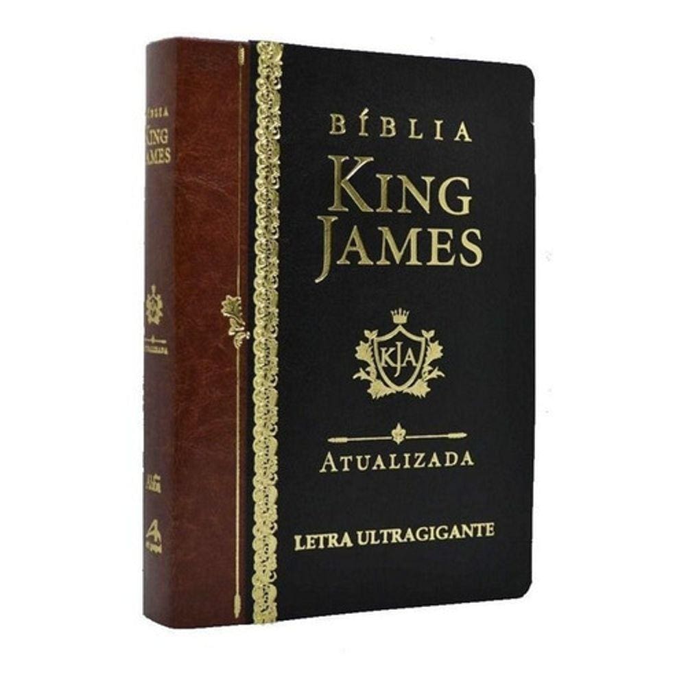 Bíblia King James Atualizada Letra Ultragigante Luxo Preta