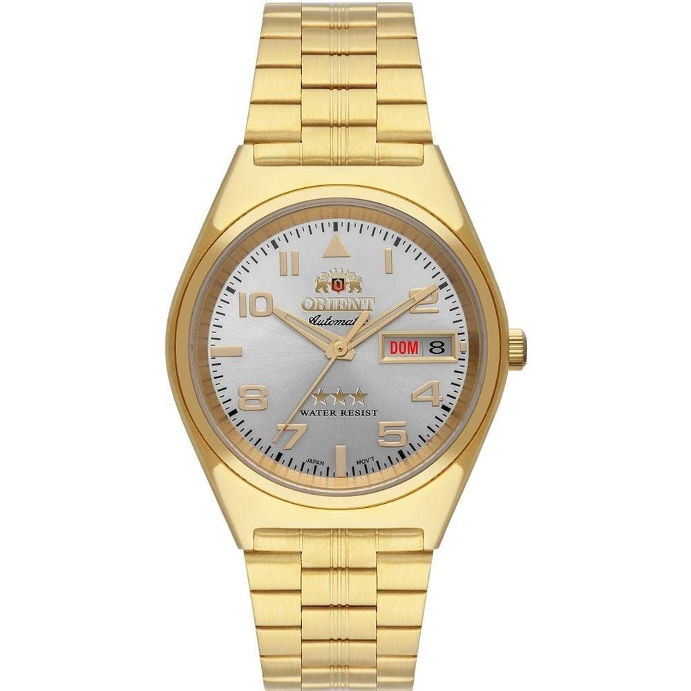 Relógio de Pulso Orient Masculino Automático Resistente Água Aço Inóx Dourado 469GP083F S2KX