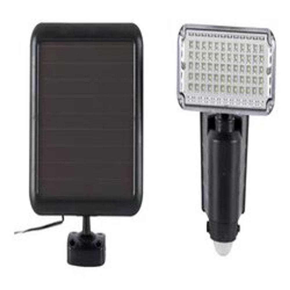 Refletor Led Com Placa Solar E Sensor De Presença Luz Branca