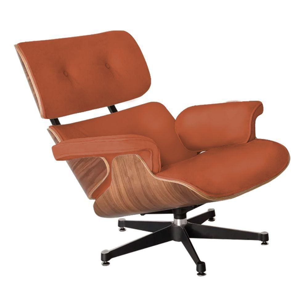 Poltrona Charles Eames Caramelo Cor Amarelo