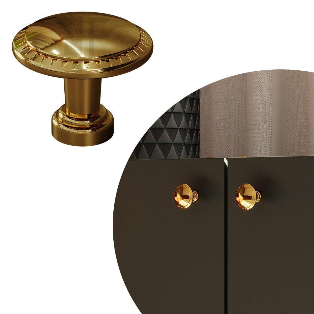 Puxador Ales 118 - Ouro Real - 31MM