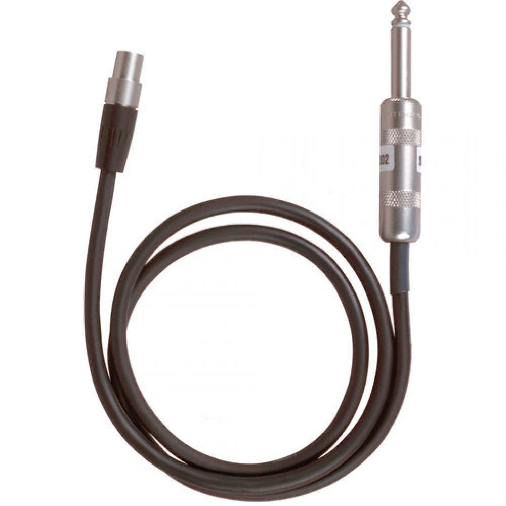 Shure WA302 Cabo de instrumento de 1/4 \"para TA4F para transmissores Shure Bodypack (2,5 `)