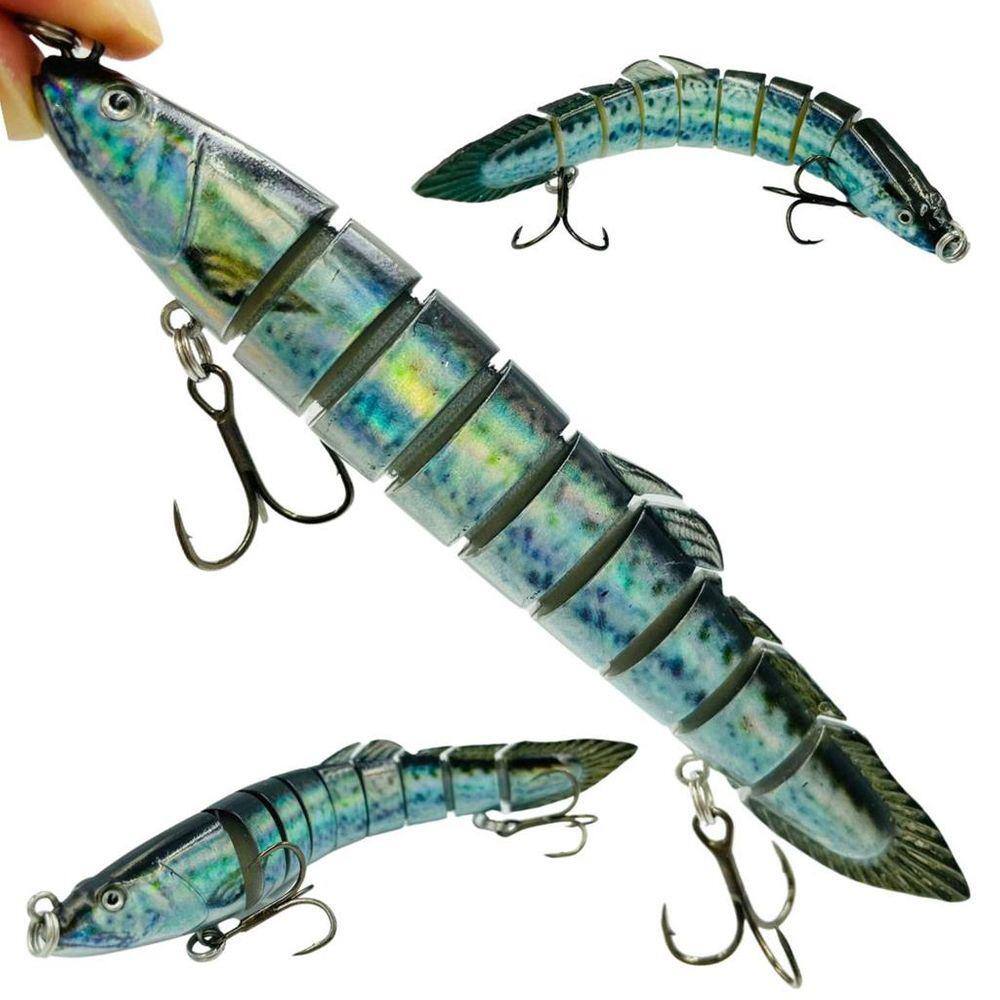 Isca Artificial Articulada Tuvira Cromada 14cm 21.4gr