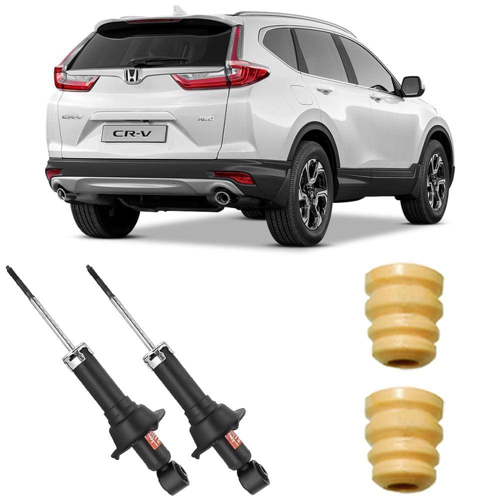 2 Amortecedor Honda Cr-v 07/11 Traseiro Le Ld Kayaba E Kit