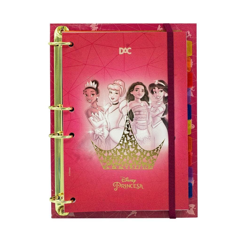 Caderno Argolado Colegial Dac + 144 Folhas Princesas