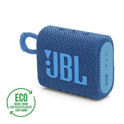 imagem-Caixa JBL Go 3 Eco Blue, 4.2W RMS, Bluetooth, IPX67 à Prova D`água, JBLGO3ECOBLU, HARMAN JBL