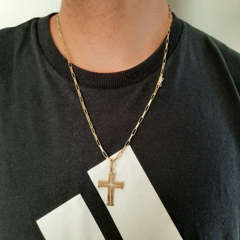 Corrente Tijolinho Liga de moeda 65cm 3,5mm