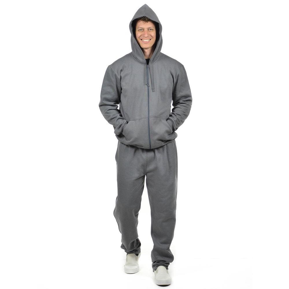 Conjunto moletom jaqueta jovem com capuz e calça com punho