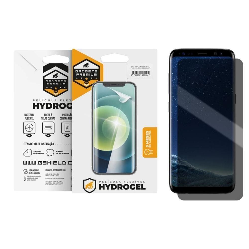 Película Privacidade Hydrogel Para Samsung Galaxy S8 Plus - Gshield
