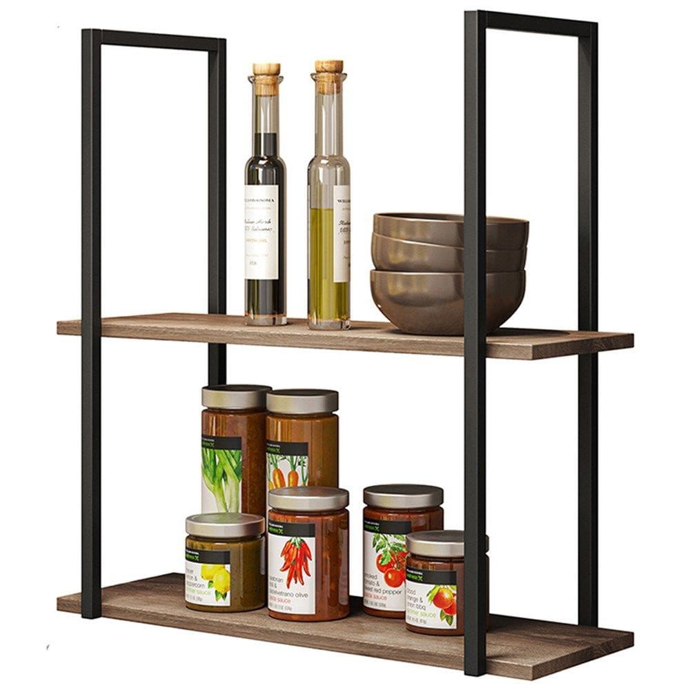 Prateleira Estilo Industrial Aurum Demolicao Preto DHom