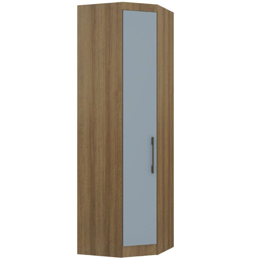 Guarda Roupa de Canto Diagonal Modulado 70cm 1 Porta Paris Luciane Móveis