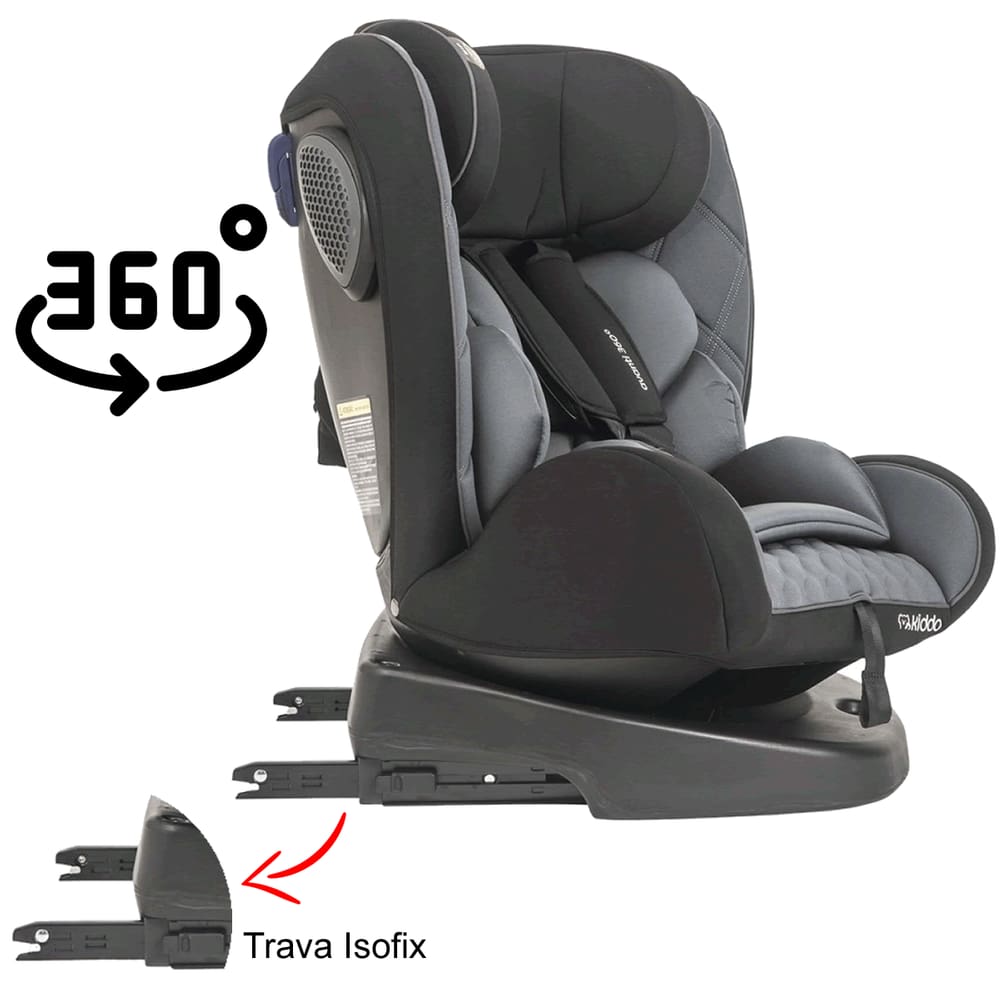 Cadeira Auto Lenox Kiddo Avanti 360 Preto E Grafite 579bpg