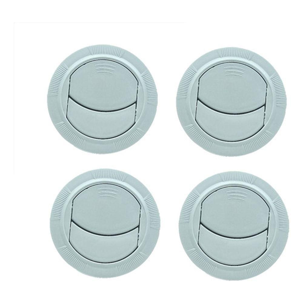 4pcs Difusor Ar Condicionado Ventilacao Universal 68mm Cinza